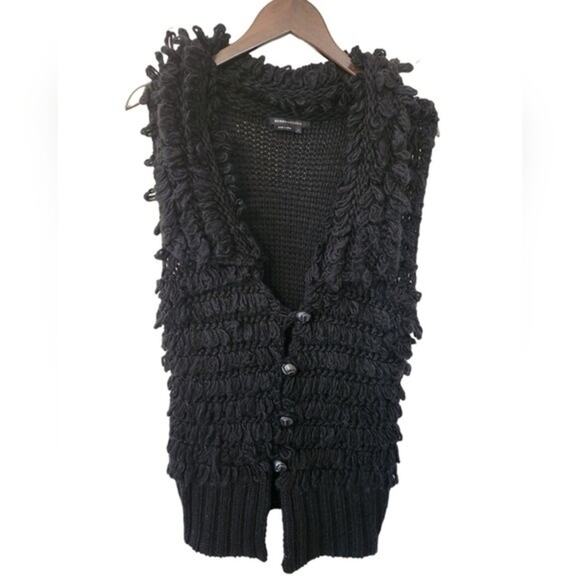 BcBg MaxAzria Fuzzy Sweater Vest Medium - Picture 1 of 7
